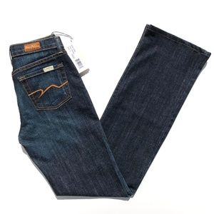 David Kahn Size 2 Dark Wash Denim Jeans Bootcut Pacific waist 28.5 inseam 33.5